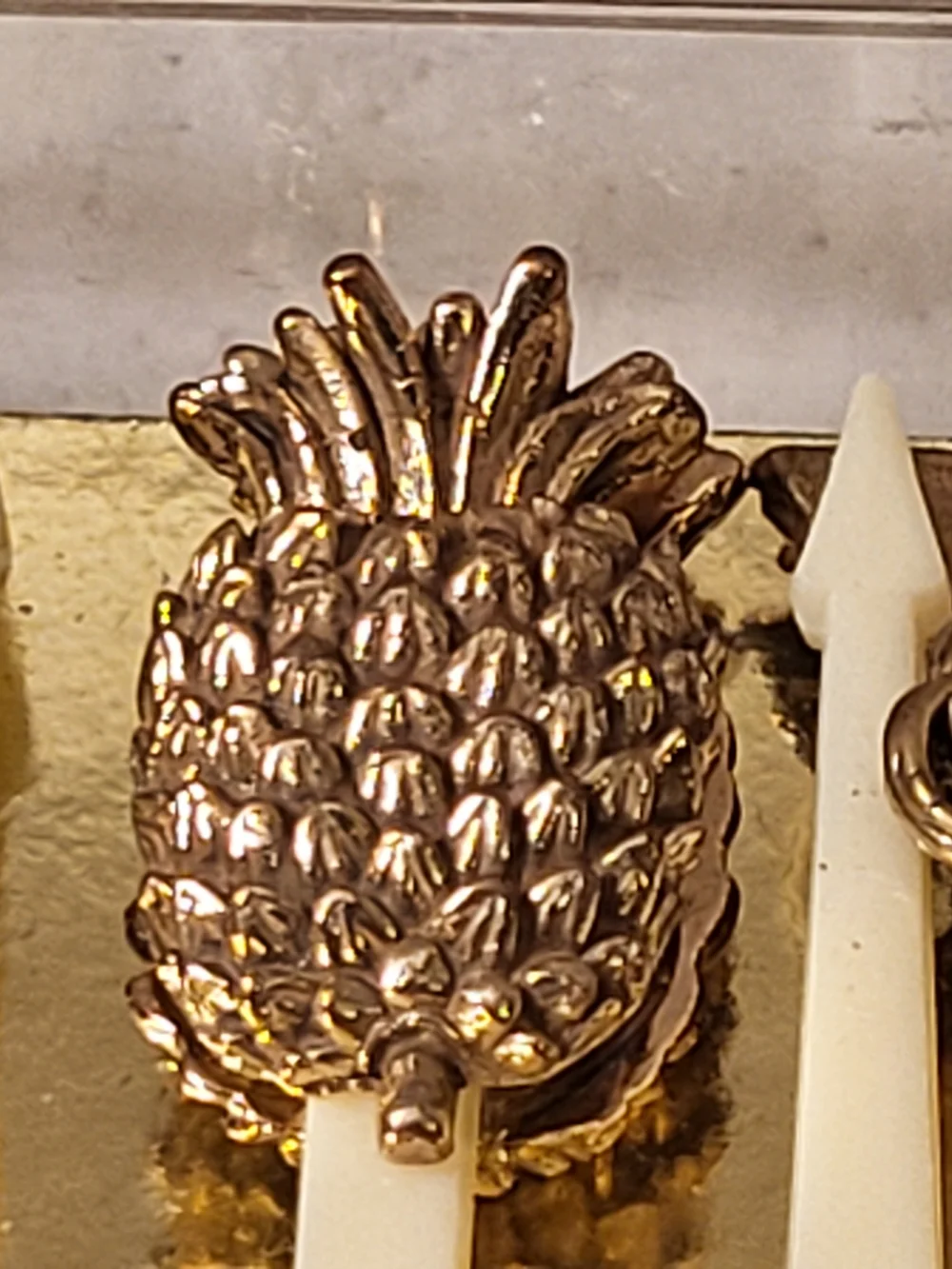 1950s MCM Gold-Tone Novelty Cocktail Picks S/11 Made In USA